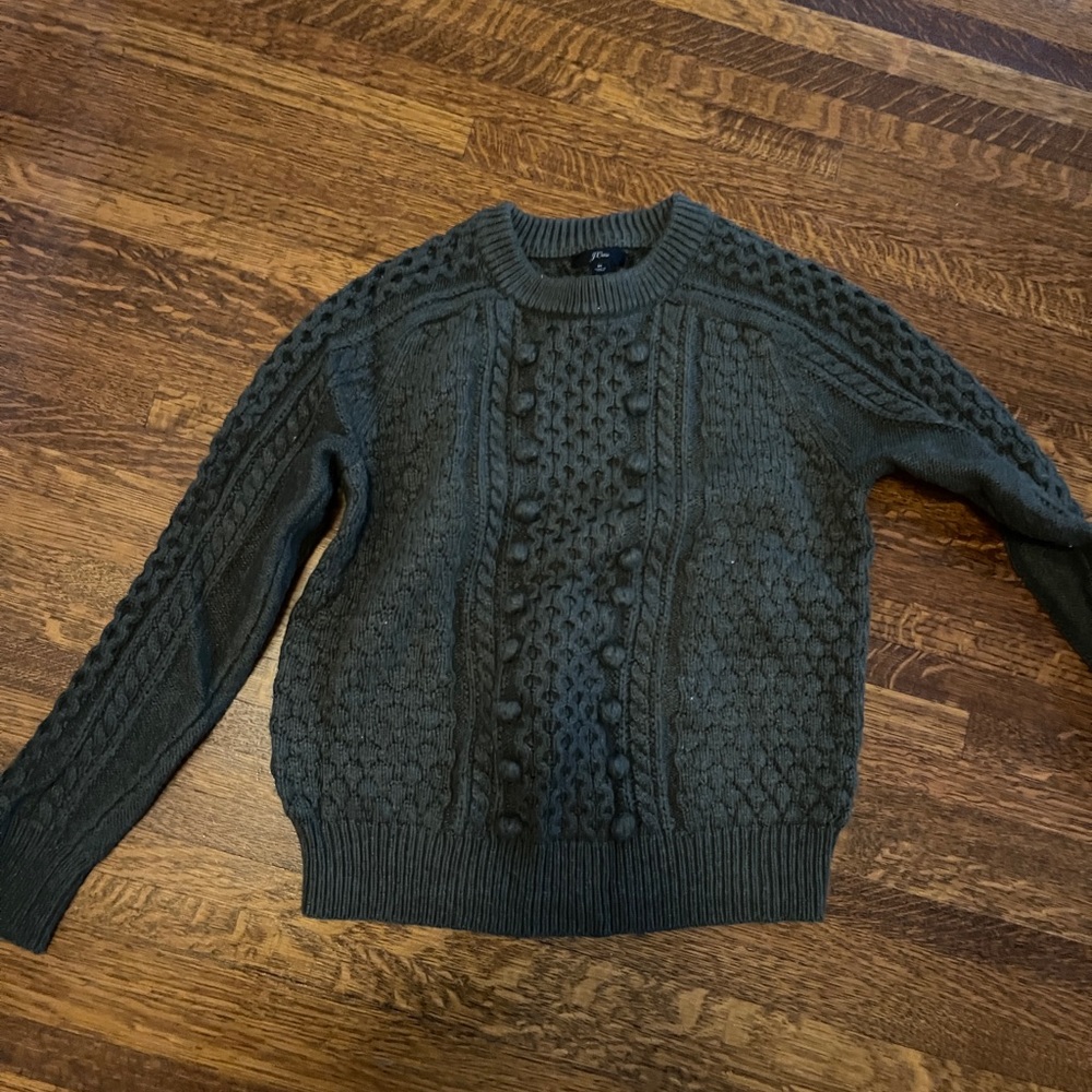 J crew olive sweater